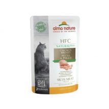 Almo Nature - Natural Plus - Lot de 6 Pochons 55 g - Blanc de Poulet (DLUO 3 mois)- Poulet | Thon