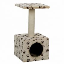 Trixie -Arbre à chat Zamora beige avec traces de pattes