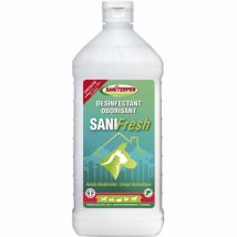 Saniterpen -Bactéricide Sanifresh pour sols et extérieurs Bidon 1 litre- Senteur :Eucalyptus | Menthe
