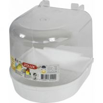 Zolux -Baignoire pour oiseaux extérieure en plastique Fond blanc 135 x 125 x 145 mm