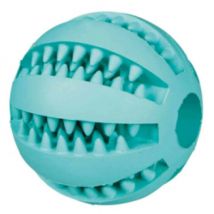 Trixie -Balle baseball mentholé en caoutchouc naturel Denta Fun- Menthe