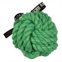 EBI -Balle pour chien tréssée verte - 12 cm