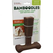 Bamboodles - T-Bone Chew jouet à mâcher pour chien - Bœuf - Taille M- Boeuf | Poulet