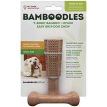 Bamboodles - T-Bone Chew jouet à mâcher pour chien - Poulet - Taille S- Boeuf | Poulet