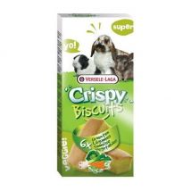 Versele Laga -Biscuits aux légumes Crispy pour lapins, cobayes et chinchillas- Céréales | Légumes | Oeuf