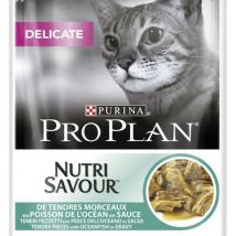 Proplan -Boîtes pour chats Pro Plan Nutrisavour Delicate Poisson 26 sachets 85 g- Poisson