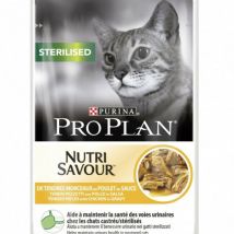 Proplan -Boîtes pour chats Pro Plan Nutrisavour Sterilised Poulet 10 sachets 85 g- Poulet