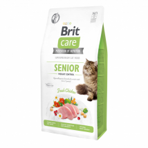 Brit - Care Grain Free Senior Weight Control pour chat senior - 7 kg- Poulet