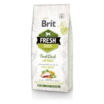 Brit - Fresh canard frais et millet pour chien actif - 12 kg- Canard