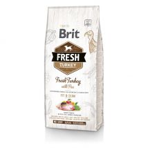 Brit - Fresh dinde et pois pour chien adulte en surpoids et chien senior - 12 kg- Dinde | Pois