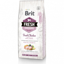 Brit - Fresh poulet frais et pomme de terre pour chiot - 12 kg (DLUO courte)- Poulet | Pomme de terre