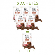 Brit - Jerky - filets de boeuf pour chien - 5 achetés = 1 offert- Boeuf