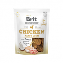 Brit - Jerky - friandises au poulet et aux insectes pour chien - sachet de 200 g- Poulet | Insectes