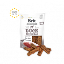 Brit - Jerky Protein Bar pour chien - Canard - 80 g- Poulet | Insectes | Gibier | Agneau | Saumon | Canard