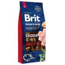 Brit - Premium by Nature Adult L pour chien de grande taille - 15 kg- Poulet