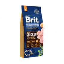 Brit - Premium by Nature Adult M pour chien de taille moyenne - 15 kg- Poulet
