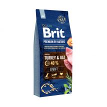 Brit - Premium by Nature Light pour chien en surpoids - 15 kg- Dinde | Poulet