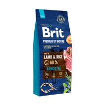 Brit - Premium by Nature Sensitive à l'agneau et au riz pour chien sensible - 15 kg- Agneau | Riz