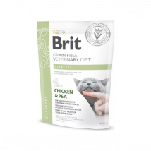Brit - Veterinary Diets Diabetes Grain Free pour chat - 400 g- Traitement:Diabète- Poulet | Pois