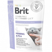 Brit - Veterinary Diets Gastrointestinal Grain Free pour chat - 400 g- Traitement:Troubles digestifs- Hareng | Saumon | Pois