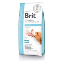 Brit - Veterinary Diets Obesity Grain Free pour chien - 12 kg- Traitement:Obésité- Agneau | Pois