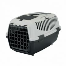 Trixie -Cage de transport Capri gris Friends on tour pour chiens et chats Taille 2 Longueur 55 cm Largeur 37 cm Hauteur 34 cm