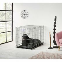 Savic -Cage pliante en métal Dog residence pour chien ou chat Taille 4 - 107 x 71 x 81 cm