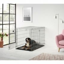 Savic -Cage pliante en métal Dog residence pour chien ou chat Taille 5 - 118 x 76 x 88 cm