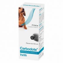 TVM -Carbodote Charbon actif vétérinaire pour chien chat et NAC Flacon 100 ml
