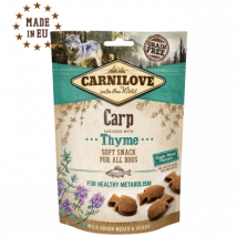 Carnilove - Semi Moist Snack 200 g pour chien - Carpe et thym- Sardine | Truite | Canard | Caille