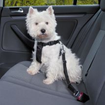 Trixie -Ceinture de sécurité Friends on tour pour chiens Taille S Longueur 30/60 cm (Ex : Westie)