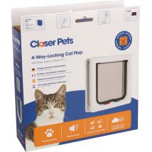 Cat Mate -Chatière blanche 235 standard pour chat