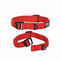 Kn'1 -Collier Cross-Hook Kn'1 en nylon pour Sport canin Tubu rouge