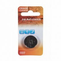 Numaxes -Pile bouton Lithium 3 volts CR 2430 pour télécommande