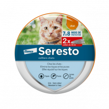 Seresto -Collier Anti-puces et tiques pour chat - X2