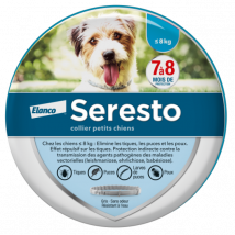 Seresto -Collier Anti-puces et tiques pour chien Chiens < 8 kg - Unité