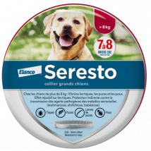 Seresto -Collier Anti-puces et tiques pour chien Chiens > 8 kg - Unité