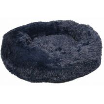 Flamingo -Coussin doux rond Krems Bleu Marine pour chien - diamètre 70 cm