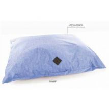 Martin Sellier -Coussin bleu forme oreiller pour chien Croisette 90 x 70 x 20 cm