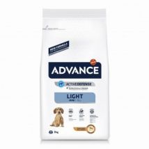 Advance -Croquettes pour chiens Mini Light - Sac de 3 kg- Betterave | Maïs | Porc | Poulet | Riz