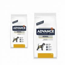 Lot de 2 -Advance -Croquettes pour chiens Veterinary Diets Renal Failure - Sac de 12 kg - lot de 2- Traitement:Insuffisance rénale- Maïs | Oeuf | Riz
