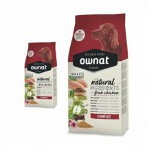 Ownat -Croquettes Classic Complet pour chien - Lot de 2 sacs 4 kg- Poulet