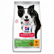 Hill's -Croquettes Science Plan Canine Adult 7+ Medium Senior Vitality - Sac de 14 kg- Poulet | Riz