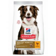 Hill's -Croquettes Science Plan Canine Adult Healthy Mobility Medium Poulet - Sac de 14 kg- Poulet | Riz
