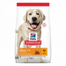 Hill's -Croquettes Science Plan Canine Adult Light Large Breed pour chien adulte - Sac de 14 kg- Maïs | Poulet