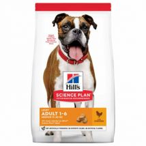 Hill's -Croquettes Science Plan Canine Adulte Light Medium Poulet - Sac de 14 kg- Poulet