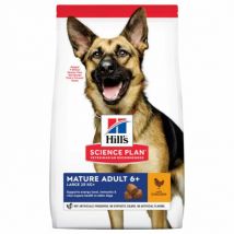Hill's -Croquettes Science Plan Canine Mature 6+ Grandes Races - Sac de 14 kg- Poulet | Riz