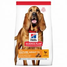 Hill's -Croquettes Science Plan Canine Mature Adult 7+ Medium Light Poulet - sac 14 kg- Poulet | Riz