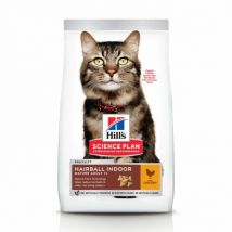 Hill's -Croquettes Science Plan Feline Mature 7+ Hairball Indoor - Sac de 1,5 kg- Poulet | Riz