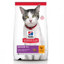 Hill's -Croquettes Science Plan Feline Senior 11+ pour chat âgé - Sac de 3 kg- Poulet | Riz